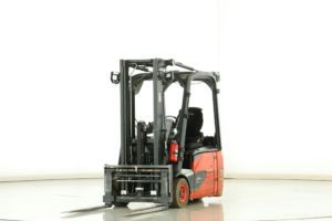 Chariot électrique Linde E-16-02 (386) trois roues jumelée mat duplex 3140MM